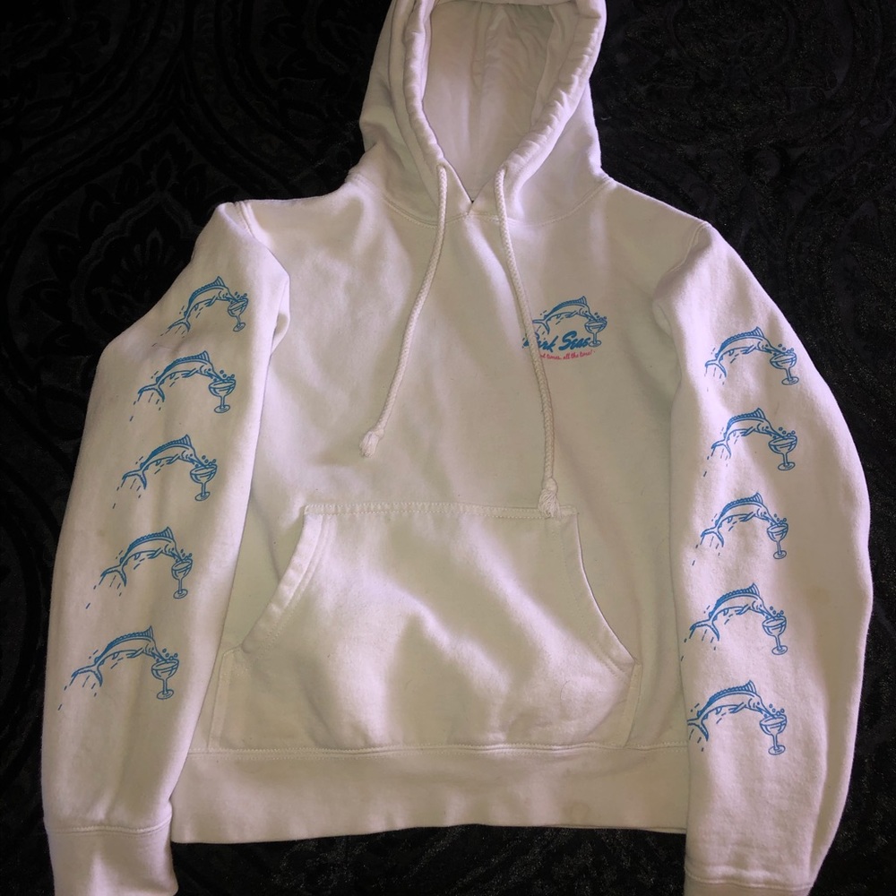 Dark seas division white hoodie